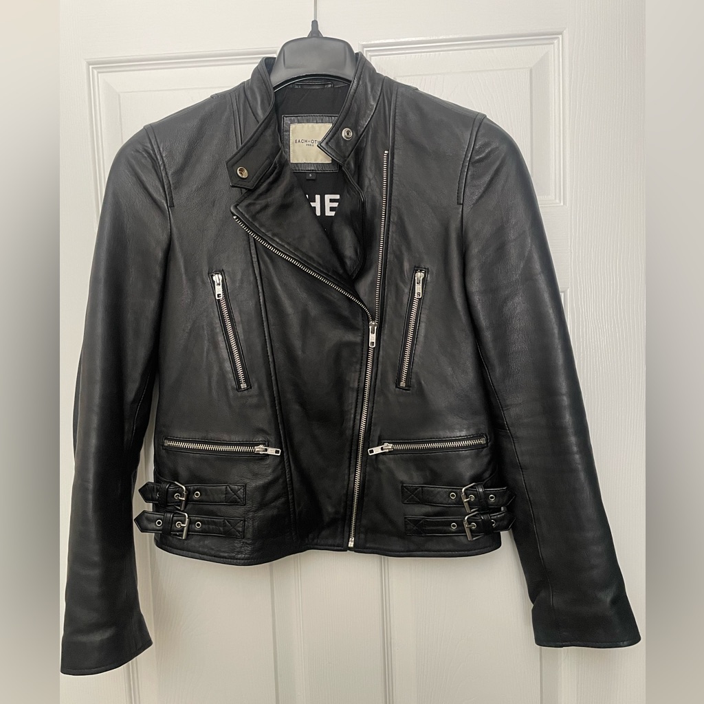 Each X Other Leather Moto Jacket Size S